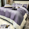 Patchwork 60s uzunluğunda zımbalanmış yatak sayfası pamuk yatak seti